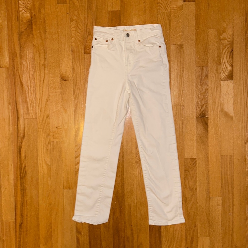 Levi’s White Straight Jeans